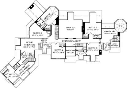 Floorplan 2 for House Plan #3323-00562
