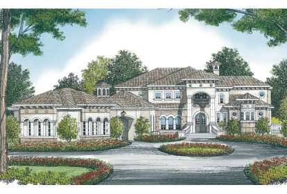 Mediterranean House Plan #3323-00563 Elevation Photo