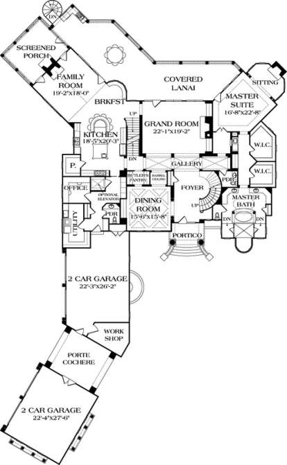 Floorplan 2 for House Plan #3323-00563