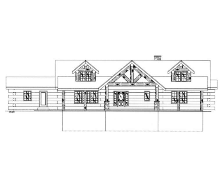 Luxury House Plan #039-00066 Elevation Photo