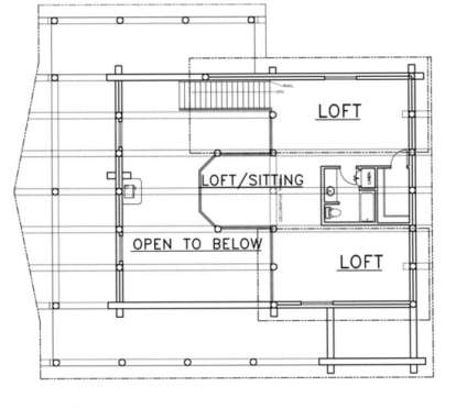 Loft Floor for House Plan #039-00067