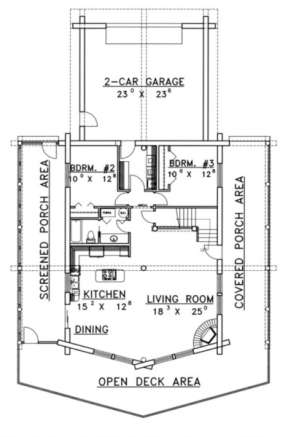 Main Floor for House Plan #039-00068