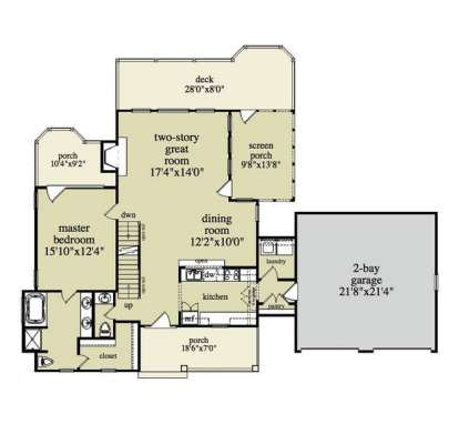 Floorplan 2 for House Plan #957-00025