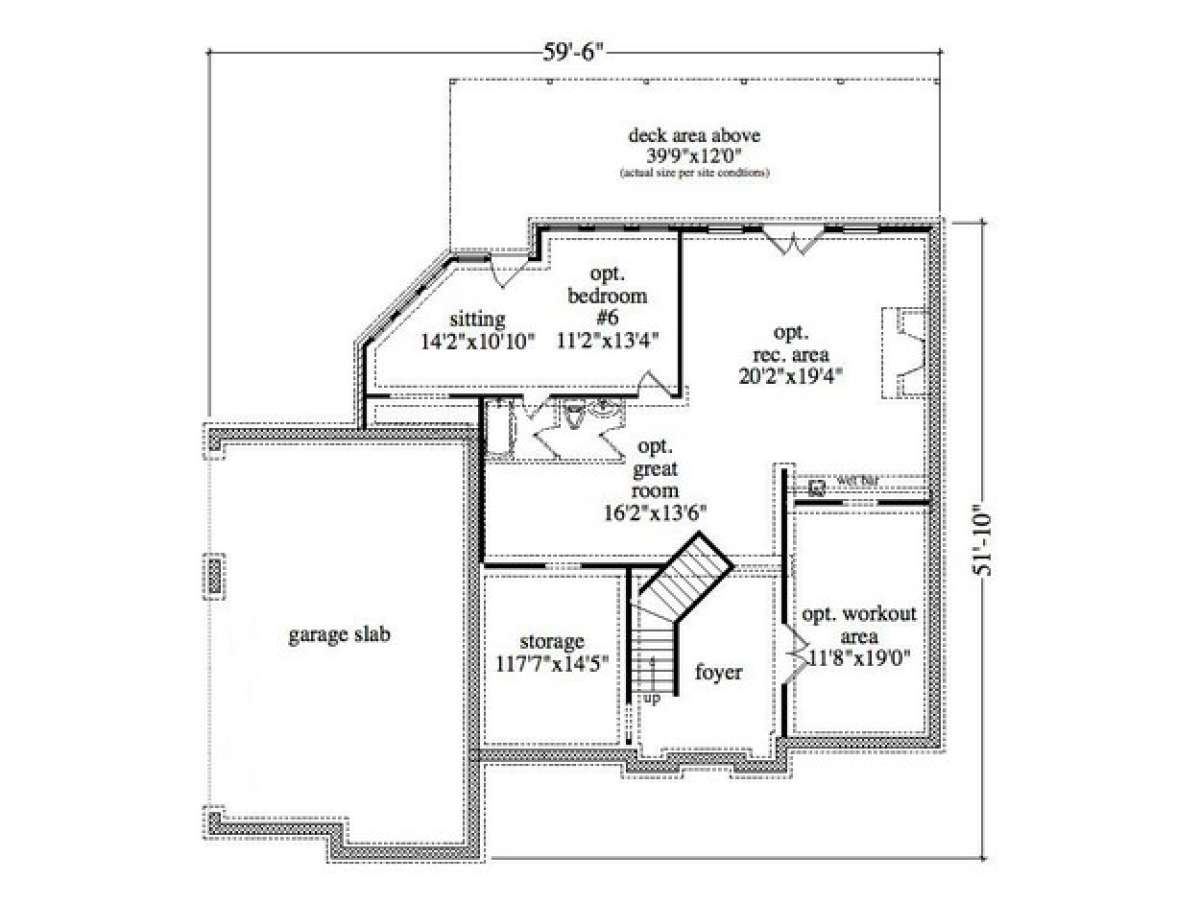 Floorplan 1 for House Plan #957-00026