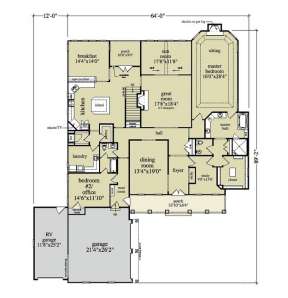 Floorplan 1 for House Plan #957-00027