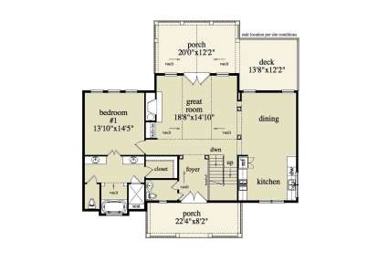 Floorplan 2 for House Plan #5458-00028