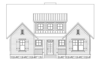 Lake Front House Plan #957-00029 Elevation Photo