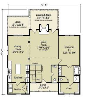 Floorplan 1 for House Plan #957-00029