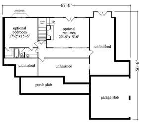Floorplan 1 for House Plan #957-00030
