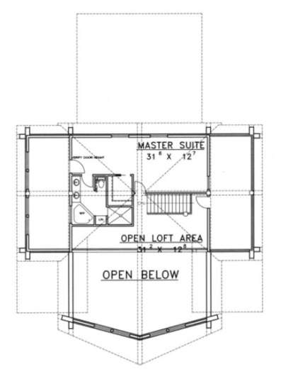 Second Floor for House Plan #039-00069