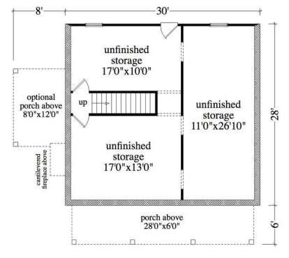 Floorplan 1 for House Plan #5458-00031
