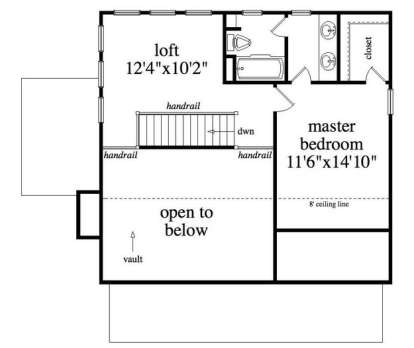Floorplan 3 for House Plan #5458-00031