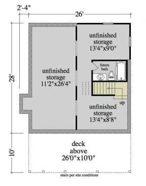Floorplan 1 for House Plan #957-00032