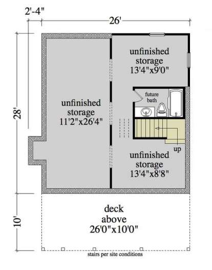 Floorplan 1 for House Plan #5458-00032