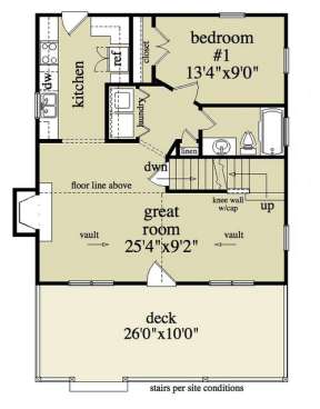 Floorplan 2 for House Plan #957-00032