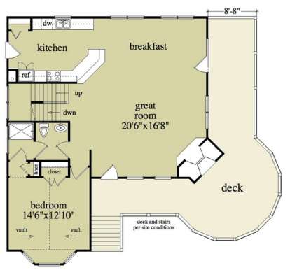 Floorplan 2 for House Plan #5458-00033