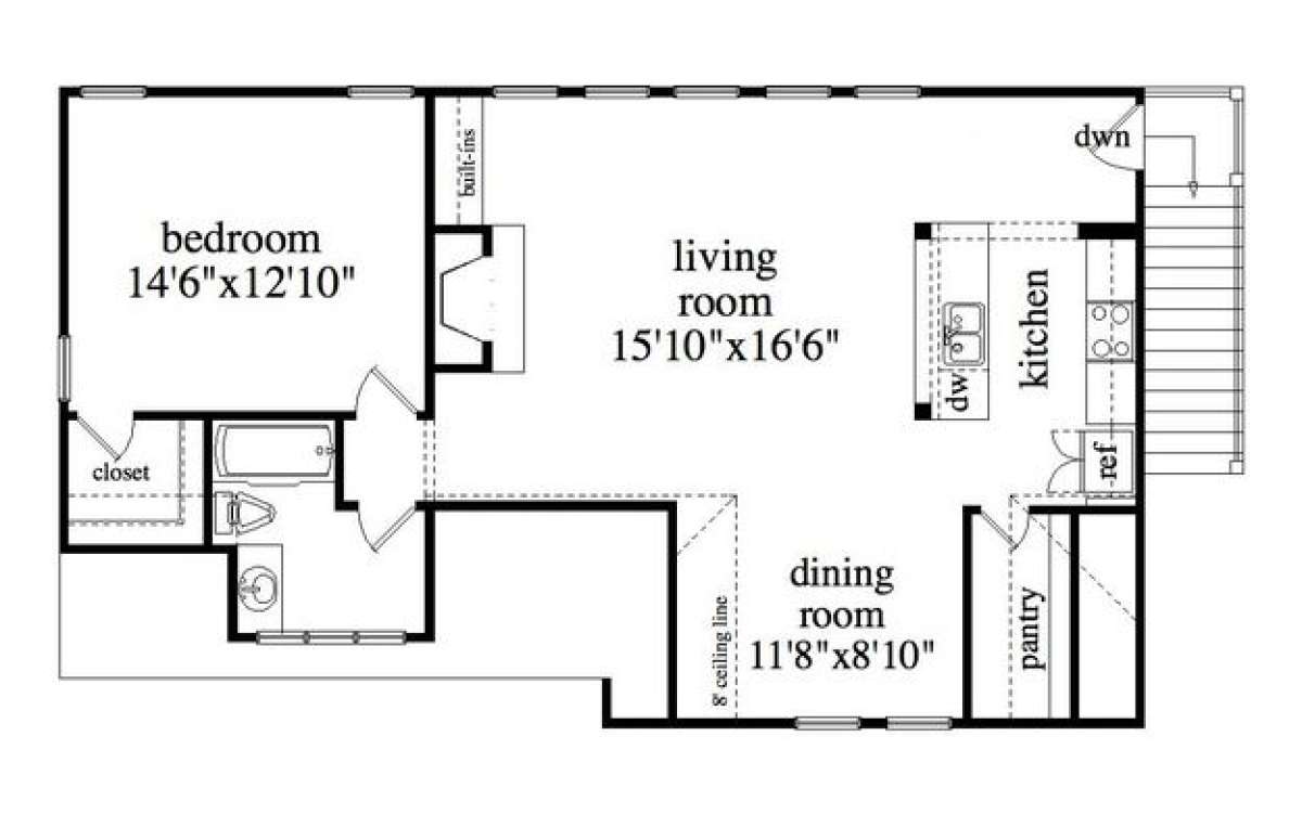 Floorplan 2 for House Plan #957-00034