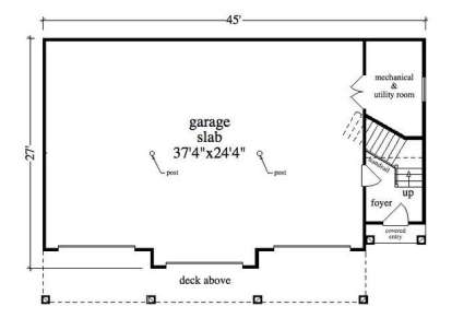 Floorplan 1 for House Plan #5458-00035