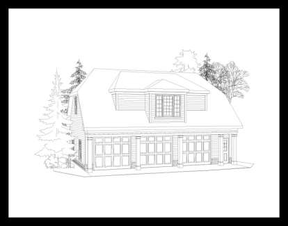 Barn House Plan #5458-00037 Elevation Photo