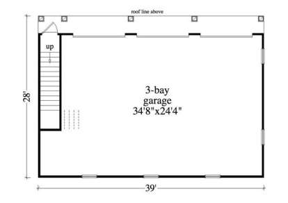 Floorplan 1 for House Plan #5458-00037