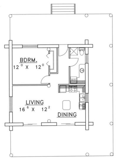 House Plan House Plan #1316 Drawing 1
