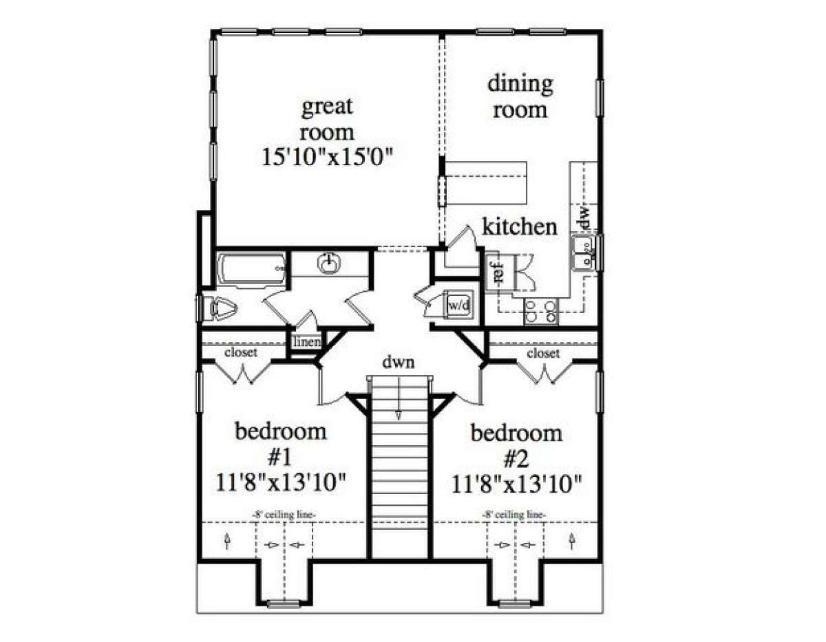 Floorplan 2 for House Plan #957-00038
