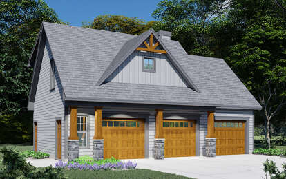 Craftsman House Plan #957-00039 Elevation Photo