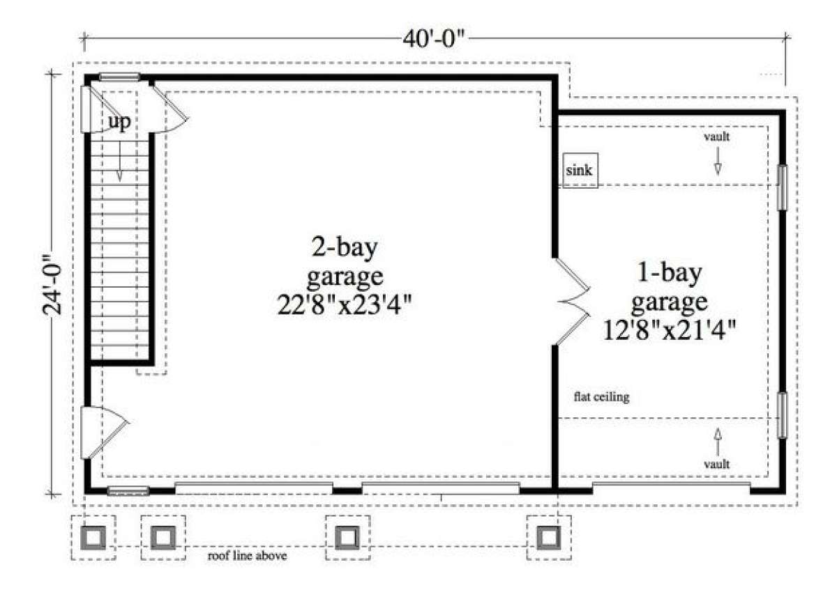 Garage Floor for House Plan #957-00039