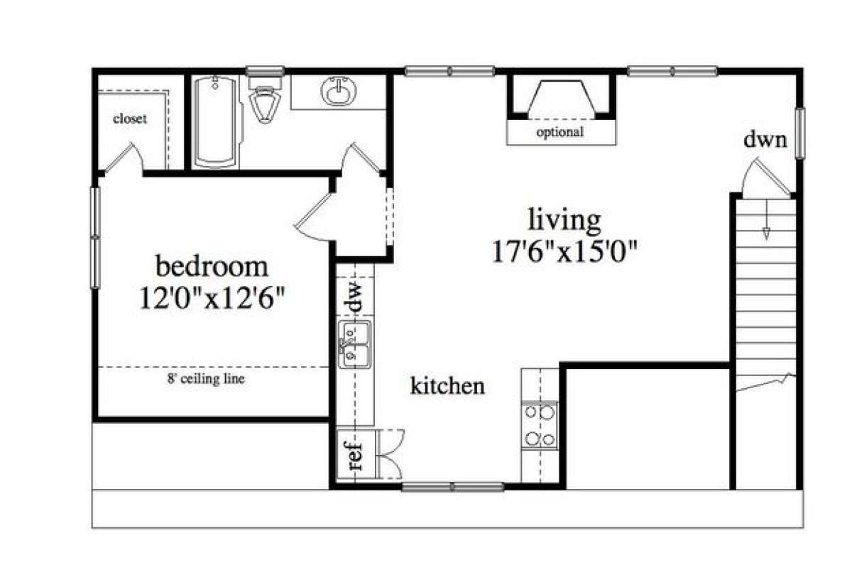 Floorplan 2 for House Plan #957-00042