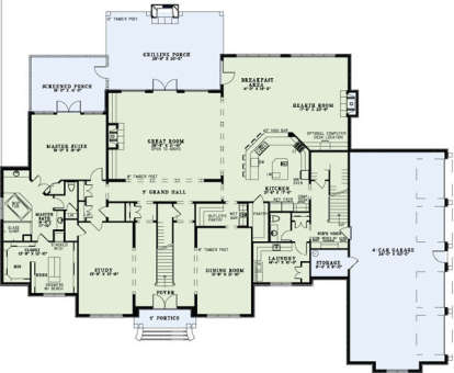 Floorplan 1 for House Plan #110-00844