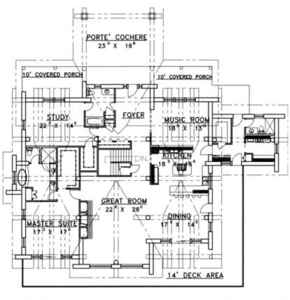 Main Floor for House Plan #039-00071