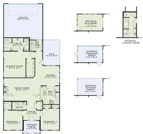 Floorplan 1 for House Plan #110-00849