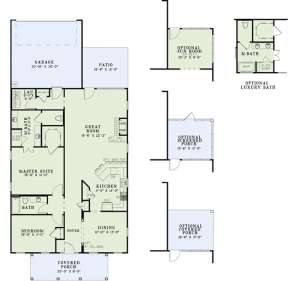 Floorplan 1 for House Plan #110-00850