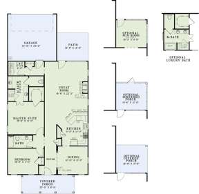 Floorplan 1 for House Plan #110-00850