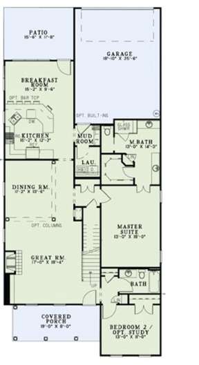 Floorplan 1 for House Plan #110-00853