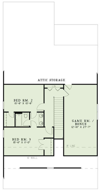 Floorplan 2 for House Plan #110-00856