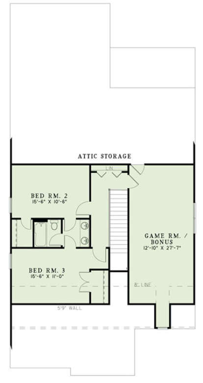 Floorplan 2 for House Plan #110-00857