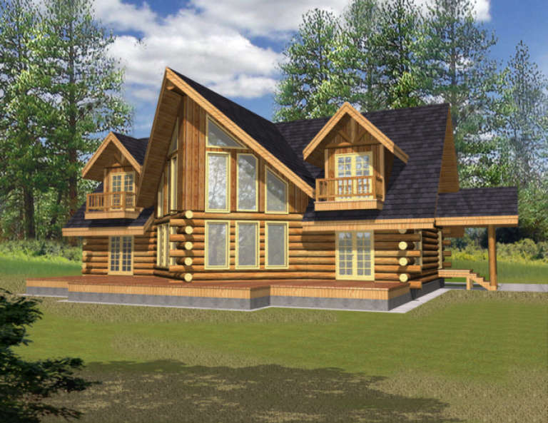 Country House Plan #039-00072 Elevation Photo