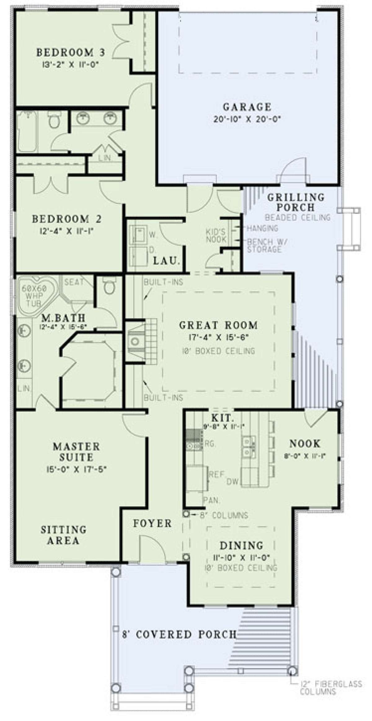 Floorplan 1 for House Plan #110-00858
