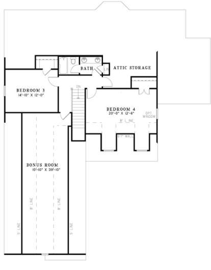 Second Floor for House Plan #110-00862