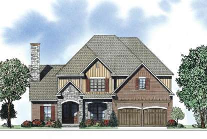 European House Plan #110-00864 Elevation Photo