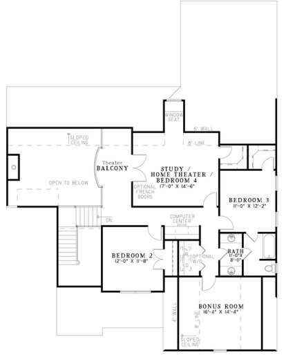 Floorplan 2 for House Plan #110-00864