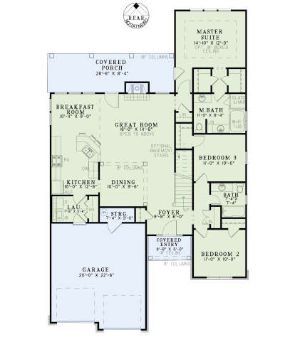 Main Floor  for House Plan #110-00869