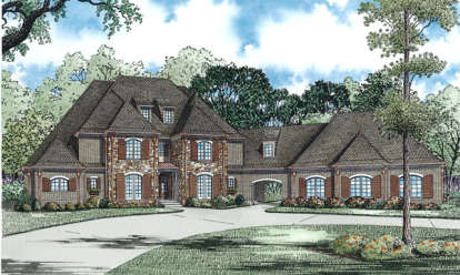 Luxury House Plan #110-00871 Elevation Photo