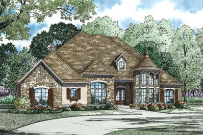 4 Bed, 3 Bath, 3022 Square Foot House Plan - #110-00872