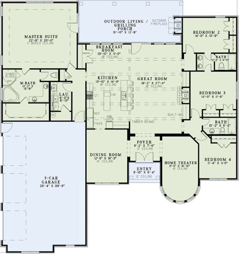 House Plan House Plan #13194 Drawing 1