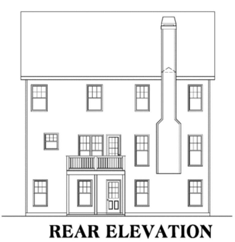 Narrow Lot House Plan #009-00114 Elevation Photo
