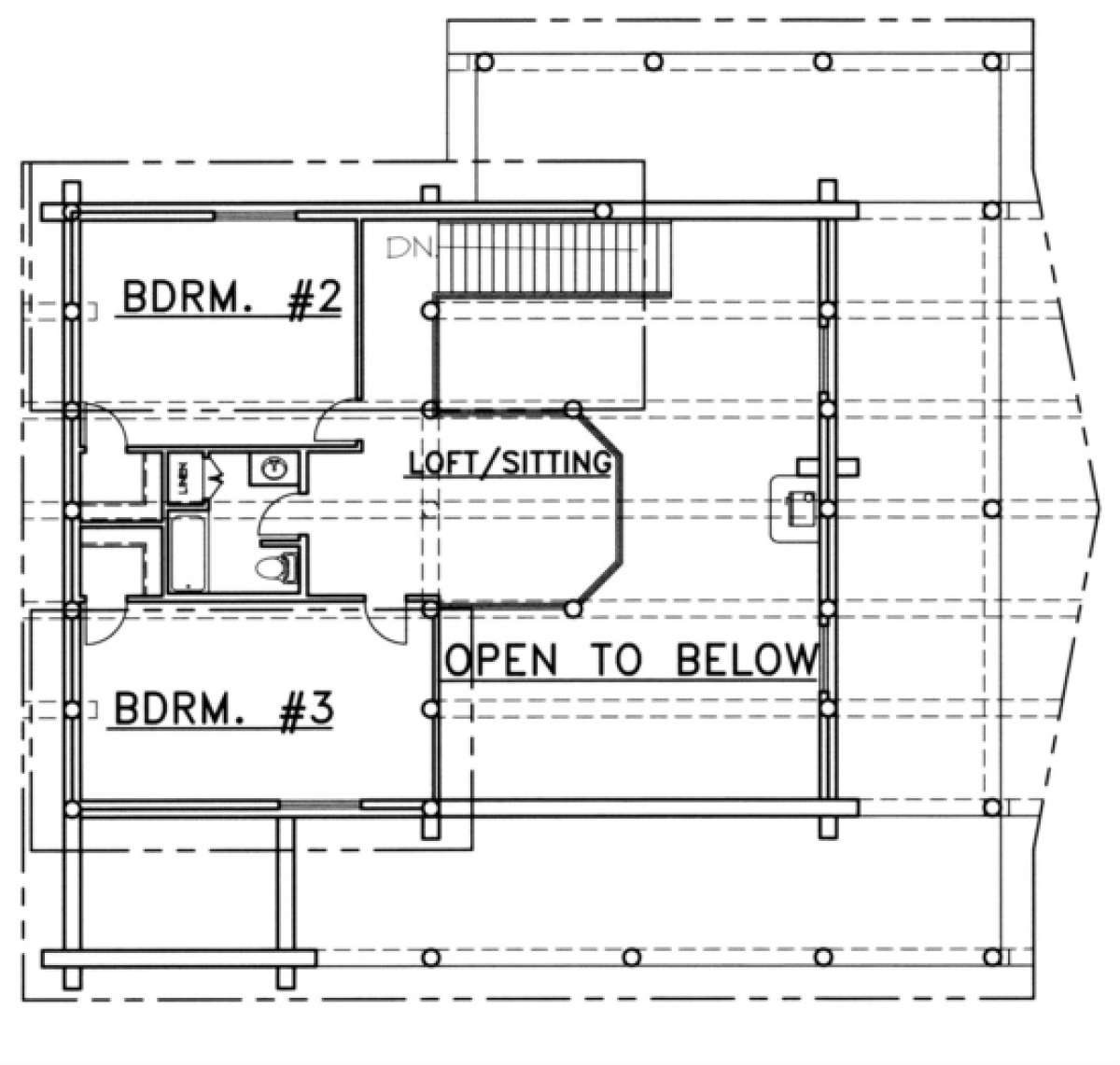 Second Floor for House Plan #039-00074