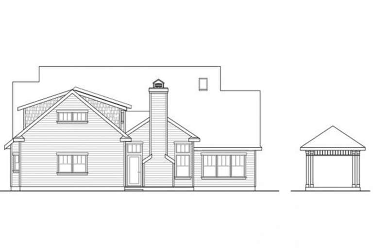Cottage House Plan #035-00373 Elevation Photo