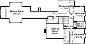 Second Floor for House Plan #035-00373
